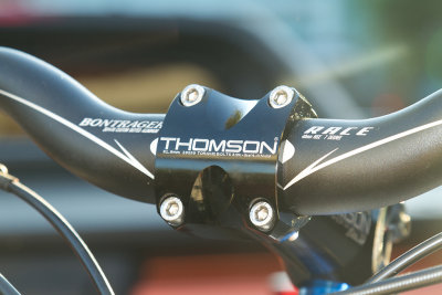 Stem and handlebar close up