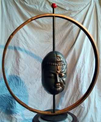 Bouddha opra de Pkin No1-35 -2014-76x84x26cm