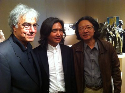 avec le directeur du muse national de Chine et prsident de la Maison des Artistes