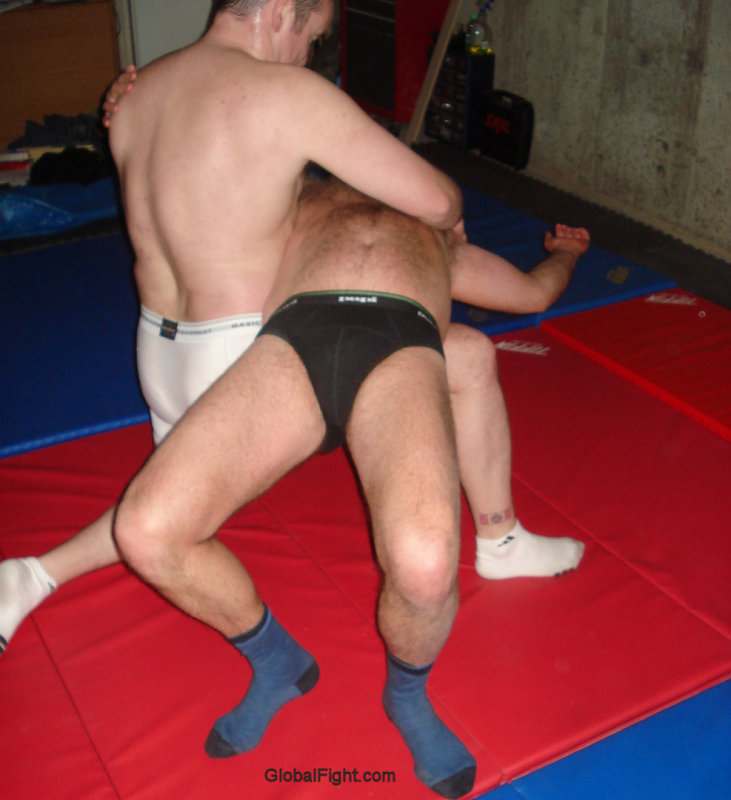 handsome college dudes grappling wrestlers.jpg