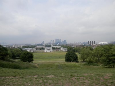 View from the top of Greenwich Park