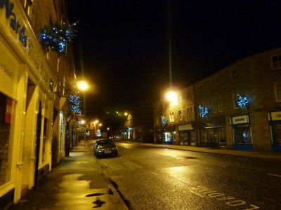 Christmas lights in Bakewell