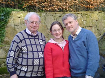 Dad, Martin and Verity 21 feb 2007
