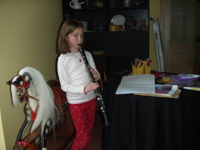 Verity and clarinet 26 OCT 2002