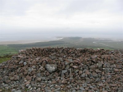 Remains atop Llanmadoc Hill