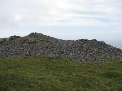 Remains atop Llanmadoc Hill