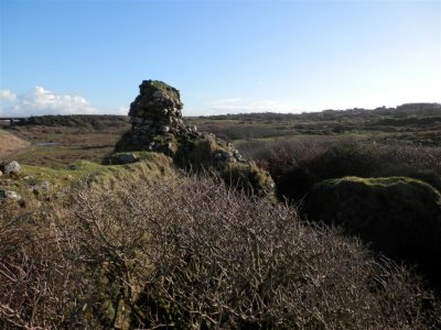 Atop the castle