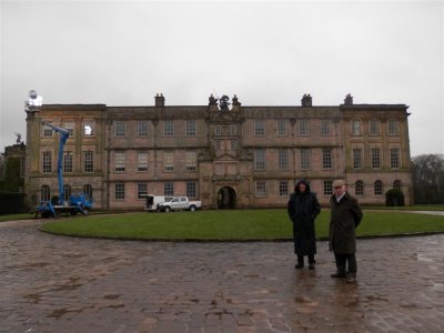 Lyme Park with BBC filming of The Village, and a couple of extras:)