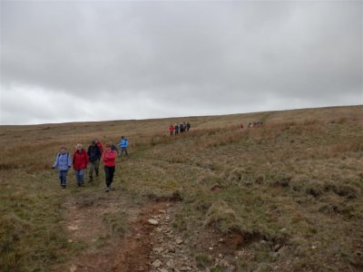 Heading down to the next marker