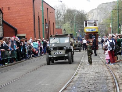 1940s event at Crich Tramway Museum