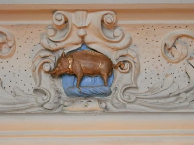 Family crest at Calke Abbey