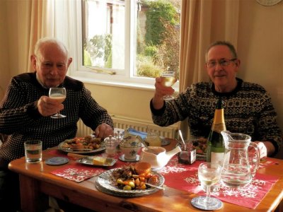 A toast to Christmas dinner
