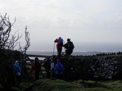 Steep, high and windy stile