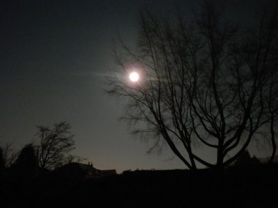 Clear bright Bakewell moon