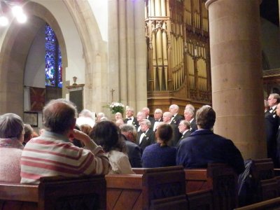 Rhos Orpheus male Voice Choir in Bakewell Church