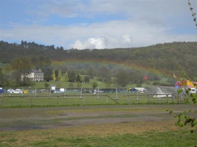 Low rainbow over the showground spectacular