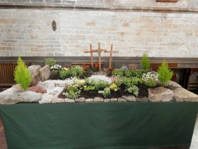 Display inside church