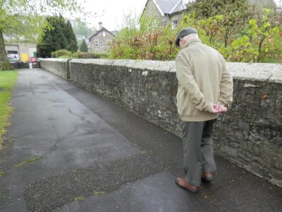 Couldn't persuade this old chap to wear a coat!