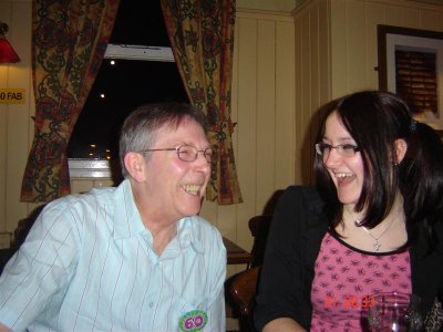 John Reed's 60th - with grand-daughter Lucy Davies