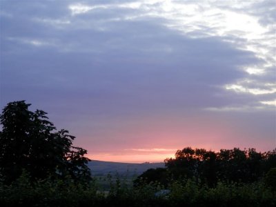 Setting sun