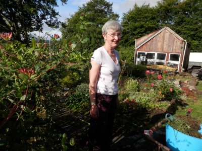 Lorna with flower shadows