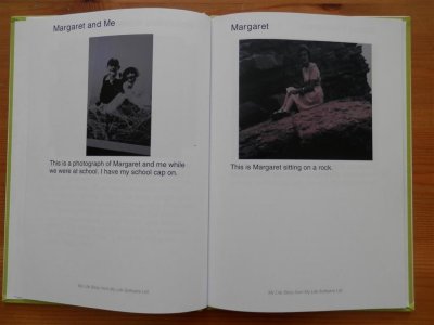 AgeUK life story book - page 9 and 10