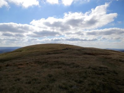 Some Ramblers choose to go for the trig point