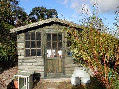 Lovely summer house with willow