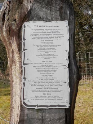 The Woodland Family info board