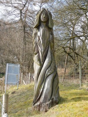 Chainsaw sculpture - the mother