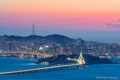  Bay bridge and San Francisco Skyline