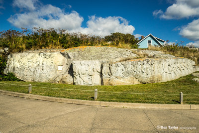 Monument to Nova Scotian fishermen. 