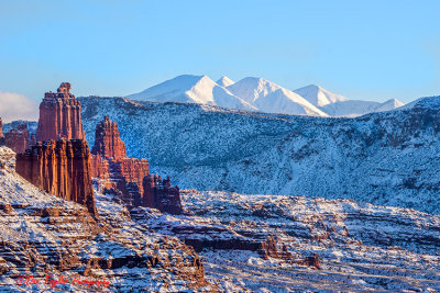 Fisher Towers / La Sal  Mtn.