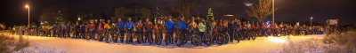 Fatbike riders at Westchester Lagoon, Anchorage