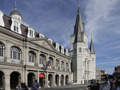  Saint Louis Cathedral is in the French Quarter of New Orleans, Louisiana