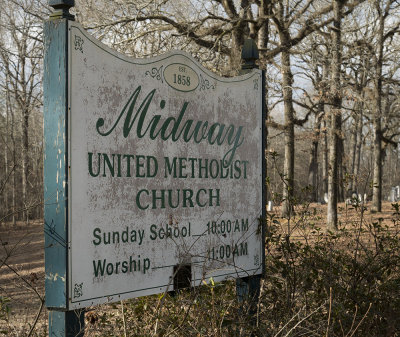 Midway United Methodist Church 1853 - Benton, Ms