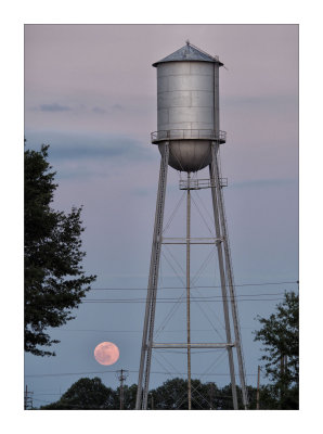 Indianola Watertower Moonrise  