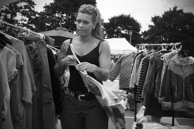 Boot market lady