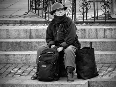 Resting on the spanish steps