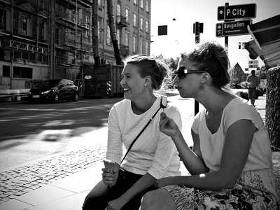 Ice cream and street watching