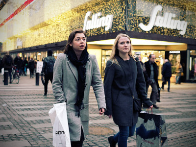 Christmas shoppers