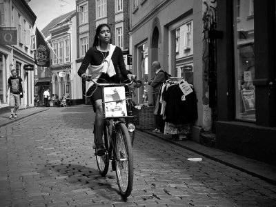 Small street biking
