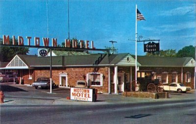 The Mid Town Motel and Coach House restaurant, mid 60s / early 70s