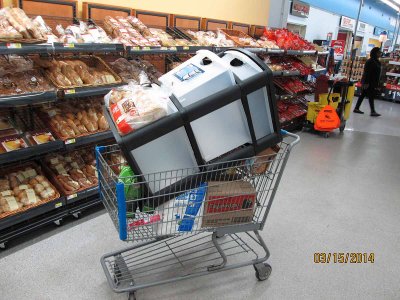 Our shopping cart at Wlalmart.