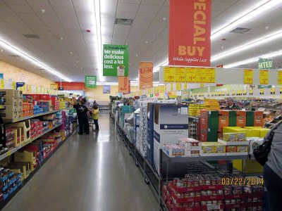 At Aldi market