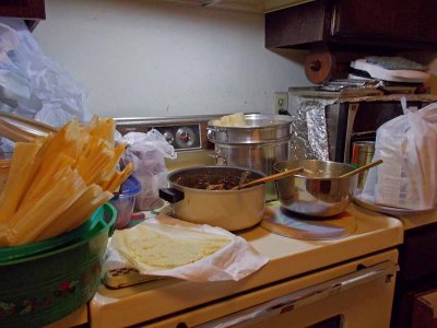 Making tamales!