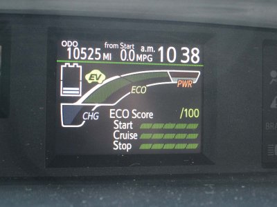 Prius 36 month service June 6, 2015. Only 10,524 miles!