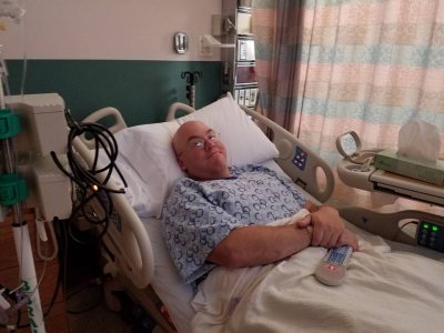 Chris Howard in hospital in Canton, Ohio