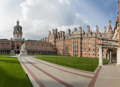 Panoramic view of the Founder's Quad