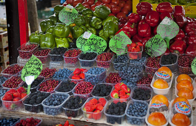 Fabulous fruits and berries at the Saturday market